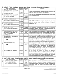 Form 1F-P-871 Document Checklist - Hawaii, Page 2