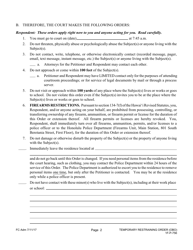 Form 1F-P-756 Temporary Restraining Order - Hawaii, Page 2