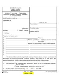 Document preview: Form 1F-P-1027 Order Granting or Dismissing Petition - Hawaii