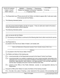 Form 1F-P-1027 Order Granting or Dismissing Petition - Hawaii, Page 2