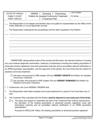 Form 1F-P-1027 Order Granting or Dismissing Petition - Hawaii, Page 5