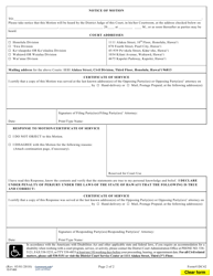 Form 1DC42 Motion to Set Aside Default / Judgment / Dismissal; Declaration; Notice of Motion; Certificate of Service - Hawaii, Page 2