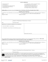 Form 1DC27B Judgment Debtor(S)&#039;s Motion Return/Release of Wages Exempt From Garnishment; Notice of Motion; Certificate of Service; Garnishment Calculation Worksheet; Exhibit &quot;a&quot; - Hawaii, Page 2