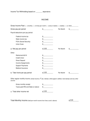Form 2F-E-035 Income and Expense Statement (Plaintiff) - Hawaii, Page 2