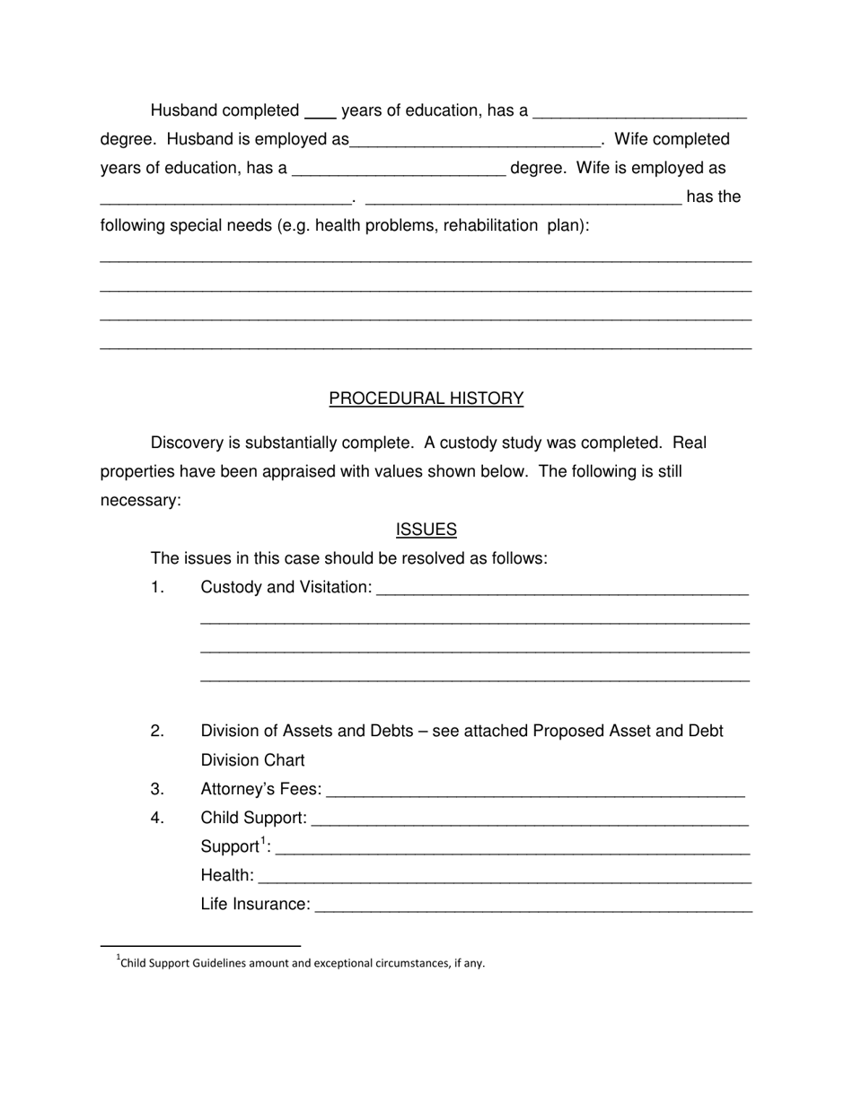 Form 2F-P-378 Position Statement of Plaintiff - Hawaii, Page 2