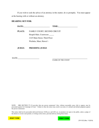 Form 2F-P-372 Amended Notice of Hearing for Order for Protection - Hawaii, Page 2
