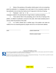 Form 2F-P-216 Order for Service by Publication and Mailing of Notice - Hawaii, Page 2