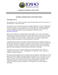 Charter Conversion Application - Idaho