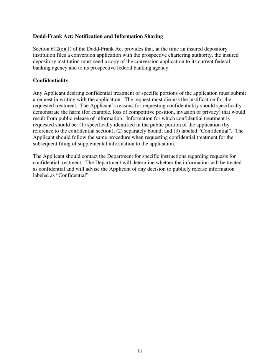 Charter Conversion Application - Idaho, Page 3