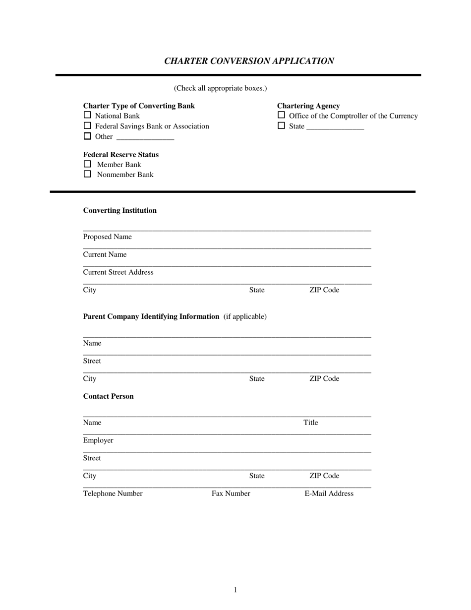Charter Conversion Application - Idaho, Page 4