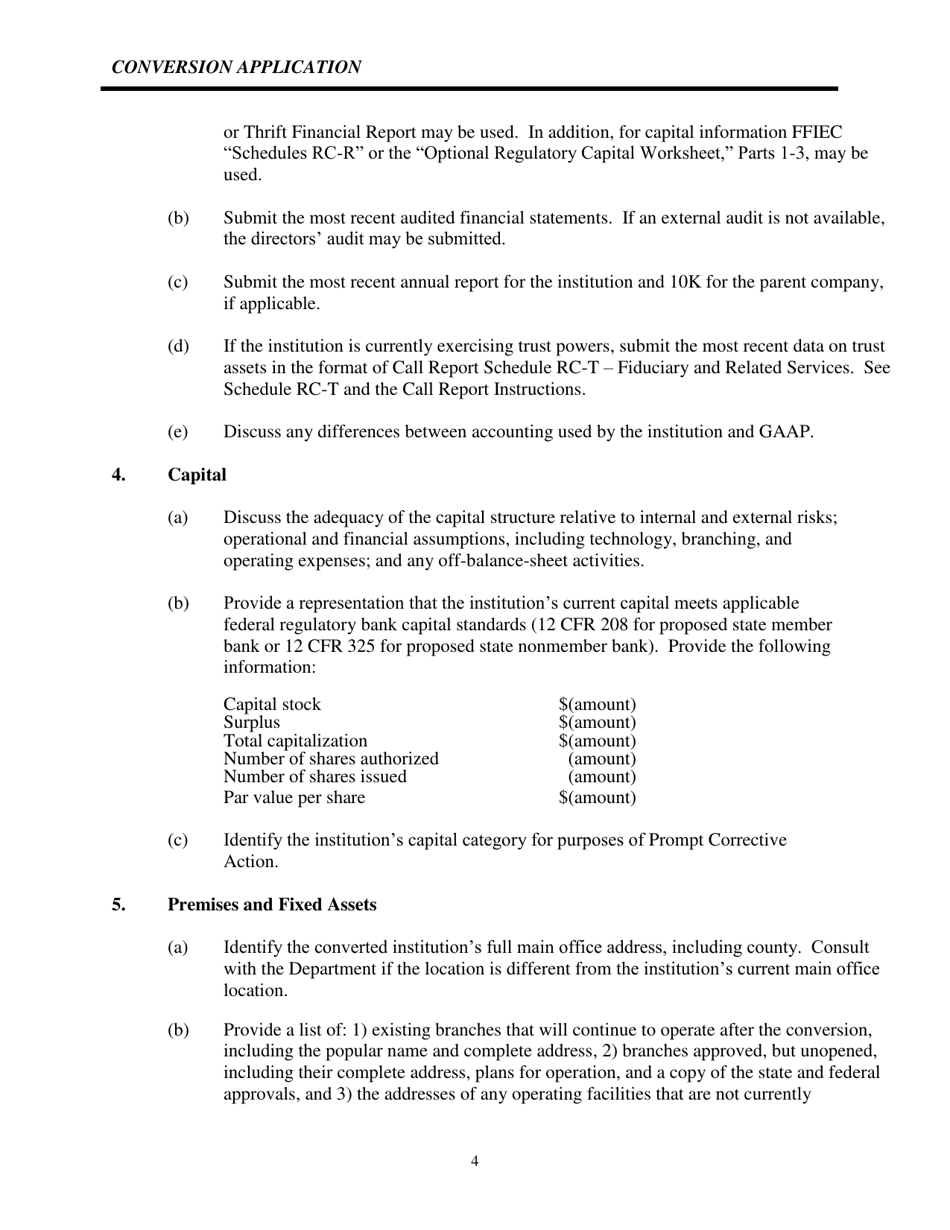 Charter Conversion Application - Idaho, Page 7