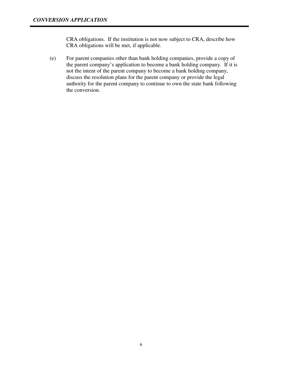 Charter Conversion Application - Idaho, Page 9