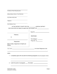 Document preview: Form CAO GCS3-2 Response (H&w) - Idaho