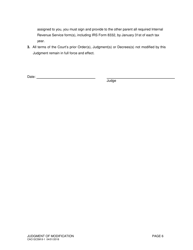 Form CAO GCSM8-1 Judgment of Modification - Idaho, Page 6