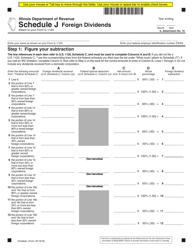 Schedule J Foreign Dividends - Illinois