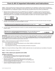Instructions for Form IL-941-X Amended Illinois Withholding Income Tax Return - Illinois, Page 3