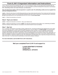 Instructions for Form IL-941-X Amended Illinois Withholding Income Tax Return - Illinois, Page 4