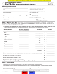 Document preview: Form RMFT-144 (970) Alternative Fuels Return - Illinois