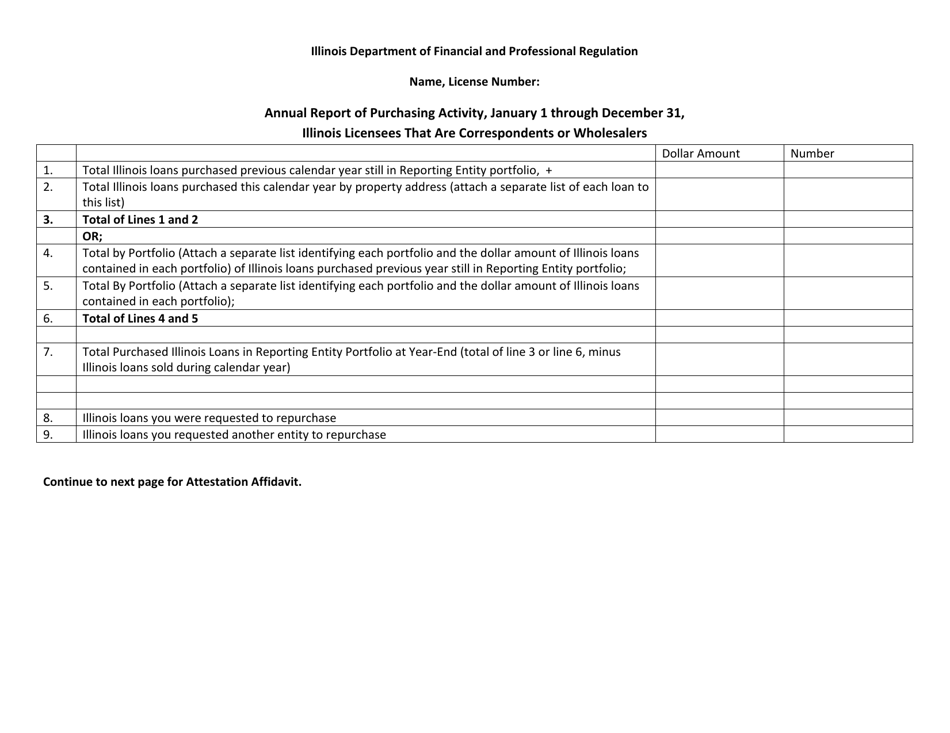 Form IL505-705 Download Printable PDF or Fill Online Annual Report of ...