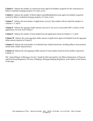 Instructions for Annual Report of Mortgage Activity - Illinois, Page 2