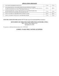 Form CFS717-G Direct Service Child Welfare Employee Licensure Application - Illinois, Page 3