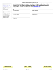 Form GC-N2404.2 Notice of Court Date for Request for Certificate of Good Conduct - Illinois, Page 2