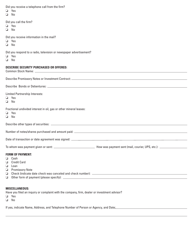 Form SEC318 Investor Statement - Illinois, Page 2