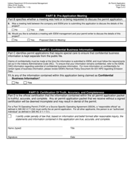 State Form 50639 Air Permit Application Cover Sheet - Indiana, Page 2