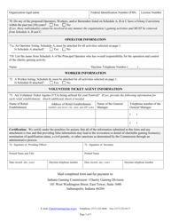 Form CG-FES (State Form 45385) Application for Festival License - Indiana, Page 3