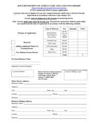 Document preview: Commercial Meter License Application - Iowa