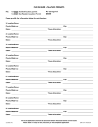 DNR Form 542-0133 Application for Annual Fur Dealer License - Iowa, Page 2