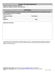 DNR Form 542-8005 Appliance Demanufacturing Annual Report - Iowa, Page 2