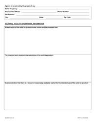 DNR Form 542-0056 Beneficial Use Determination Application Form - Iowa, Page 2