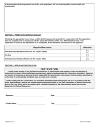 DNR Form 542-0056 Beneficial Use Determination Application Form - Iowa, Page 3