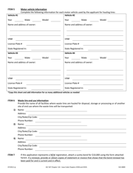 DNR Form 542-8089 Waste Tire Hauler Registration Application/Renewal Form - Iowa, Page 2