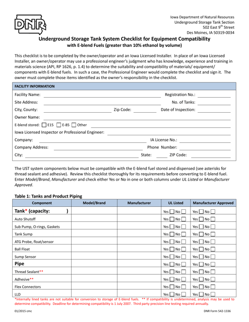 DNR Form 542-1336  Printable Pdf