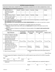 DNR Form 542-3106 Water Use Permit Application - Iowa, Page 3