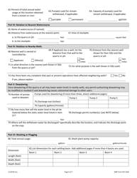 DNR Form 542-3106 Water Use Permit Application - Iowa, Page 6