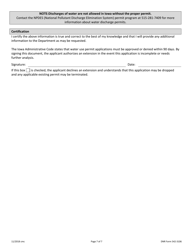 DNR Form 542-3106 Water Use Permit Application - Iowa, Page 7