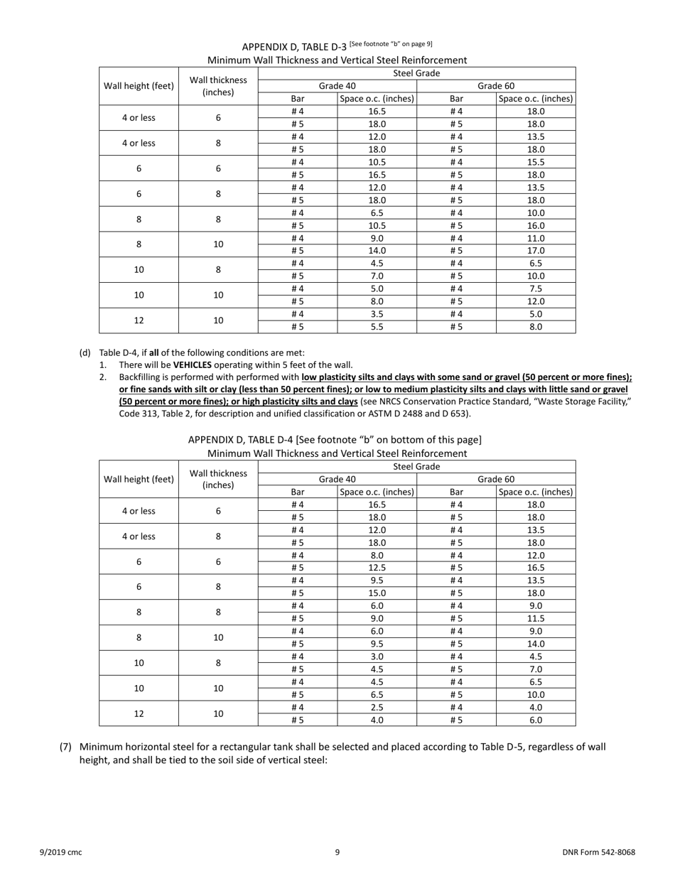 DNR Form 542-8068 Construction Design Statement (Cds) - Iowa, Page 9