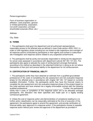 Participation Agreement Form - Iowa, Page 2