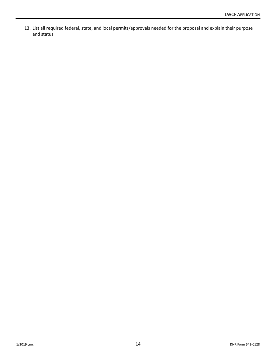 DNR Form 542-0128 Land and Water Conservation Fund Grant Application - Iowa, Page 14