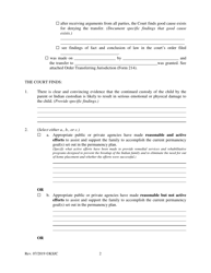 Form 219.4 Ndian Child Welfare Act Permanency Hearing Order Based on the Citzen Review Board Hearing for Another Planned Permanent Living Arrangement - Kansas, Page 2