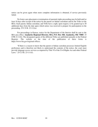 Form 210 Indian Child Welfare Act Notice of the Proceeding to Parents, Indian Custodians, and Tribe - Kansas, Page 10