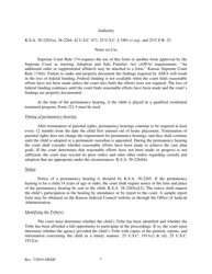 Form 221.1 Indian Child Welfare Act Permanency Hearing Order for Child in Need of Care Post-termination - Kansas, Page 7