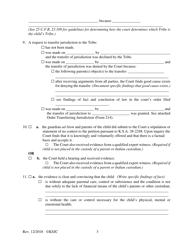 Form 216.1 Indian Child Welfare Act Journal Entry and Orders of Adjudication and Disposition - Kansas, Page 3