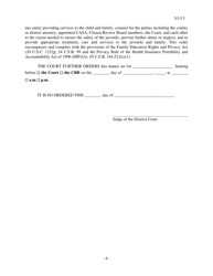 Form 362 Permanency Hearing Journal Entry and Order - Kansas, Page 4