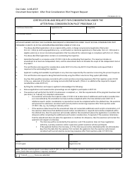 Form PTO/SB/434 Certification and Request for Consideration Under the After Final Consideration Pilot Program 2.0