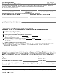 Form SSA-3288 Consent for Release of Information, Page 2