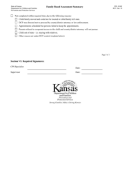 Form PPS2030F Family Based Assessment Summary - Kansas, Page 3